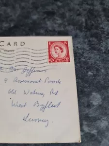 1962 Queen Elizabeth 11 Scarlet Stamp two and half pence posted - Picture 1 of 4