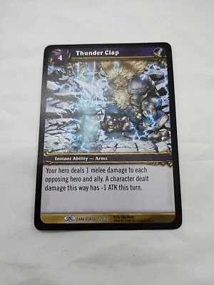 Thunder Clap Wow TCG Dark Portal Rare 125/319 - Image 1 of 4