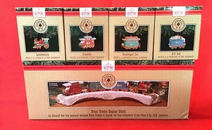 Hallmark 1991 Claus & Co Eisenbahn Zug Komplettsatz (4 Wagen) inkl. Bock - Bild 1 von 3