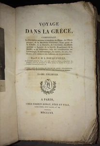 GRÈCE.Voyage dans la Grèce.POUQUEVILLE ÉDITION ORIGINALE.1820-21.5 VOLUMES. - Imagen 1 de 8