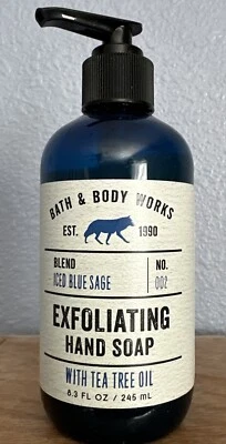 Bath & Body Works Iced Blue Sage Gentle Exfoliating Hand Soap 8.3 oz  HTF - Image 1 of 4