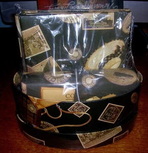 Recipe Box with Book/Recipes Cards/Pencils Vintage Luggage Style New Sealed - Picture 1 of 3