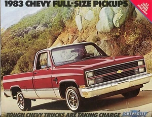 1983 Chevrolet Pickup C10-C30 K10-30 Fleetside Stepside Trucks Sales Brochure - Picture 1 of 1