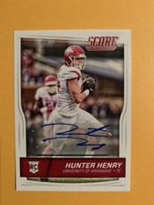 Hunter Henry Score Autograph Rookie Card