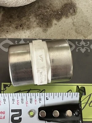 PVC Coupling w Stainless Steel Collar Sch 80 1/2" FNPT Plumbing Irrigation 1/2 - Image 1 of 4