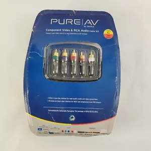 Pure AV Component Video 6 ft & RCA 1.8 m Audio Cable Kit by Belkin Damaged Box - Picture 1 of 10