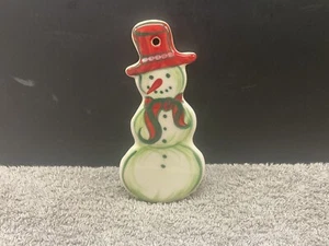 Gail Pittman/Vintage/Christmas Snowman Ornament/Mint - Picture 1 of 6