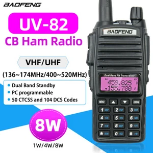 BaoFeng UV-82 Real 8W Walkie Talkie Dual Band VHF/UHF Two-Way Radios Transceiver - Picture 1 of 12