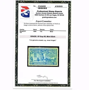 EXCEPTIONAL GENUINE SCOTT #E17 MINT PRISTINE OG NH PSE CERT GRADED XF-SUPERB 95 - Picture 1 of 3