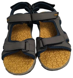 Khombu Kinder Jungen Sandalen braun Fersenriemen offene Zehenriemen 2M - Bild 1 von 12