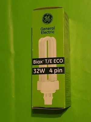 GE Biax T/E Eco 32W 4 Pin Plug-In Fluorescent Light Bulb - Image 1 of 2