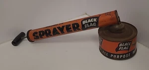 Vintage Black Flag Pesticide Sprayer Duster ORANGE - Picture 1 of 2