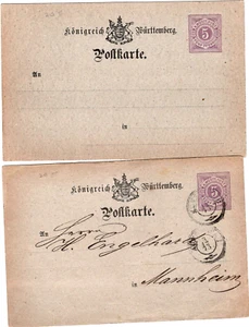 WÜRTT: P 20/02 ungebraucht und gebraucht KÜZELSAU - MANNHEIM) - Picture 1 of 1