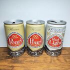 Vintage - Lot of 3 Pearl Premium, and Pearl Light 12oz Beer Cans, Pull Tabs