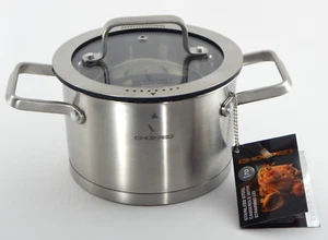 Chopped 2.0 Quart 1.9 Liter Stainless Steel Pot With Lid - Picture 1 of 10