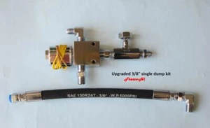Kit de volteo único Lowrider Hydraulics todo cromo, puerto de 3/8", nivel actualizado - Imagen 1 de 12