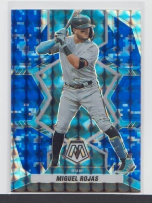 MIGUEL ROJAS : MLB - 2022 - PANINI MOSAIC BLUE CAMO PRIZM - CARD No # 6 - Image 1 of 2