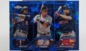 2023 Topps Chrome Sapphire Arraez, Judge, Bogaerts AL Avg Leaders #289  - Picture 1 of 2