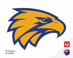 WEST COAST EAGLE HEAD AFL STICKER DECAL LOGO CUT - Bild 1 von 2