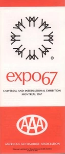 1967 AAA Road Map: Expo67 Montreal NOS - Picture 1 of 1