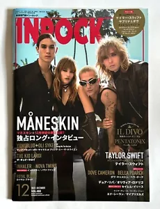 MANESKIN TAYLOR SWIFT INROCK JAPAN MAGAZINE 12/2023 w/Poster DOVE CAMERON Z22 - Picture 1 of 24