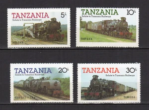 Tanzanie 1985 locomotive & train série 4 timbres neufs MNH /TE3344 - Picture 1 of 1