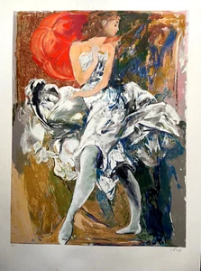 Ennio Calabria 'The Ballerina' Serigraph Materials 70x100 - Picture 1 of 8