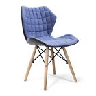 Nautilus Designs Amelia Contemporary Lightweight Fabric Chair With Panel Stitchi