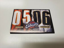 RS20 Cleveland Cavaliers 2005/06 NBA Basketball Pocket Schedule - Cub Cadet
