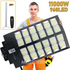 Solar Wall Lights Pathway Motion Sensor 11000W LED Bulb Outdoor Lamp Waterproof - Picture 1 of 20