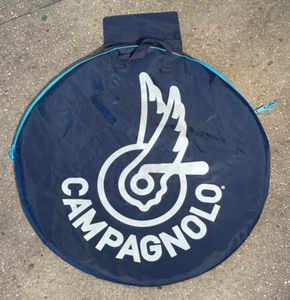 Campagnolo Wheel Bag Blue 700c w/ Skewer Bag CLEAN used VINTAGE Italy Campy - Picture 1 of 3