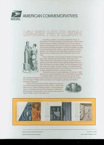 #3379-83 33c Louise Nevelson USPS #597 Commemorative Panel - Picture 1 of 1