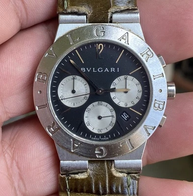 Bulgari Bvlgari Diagono CH 35 S Quartz Chronograph Mens watch Working condition - Image 1 of 4