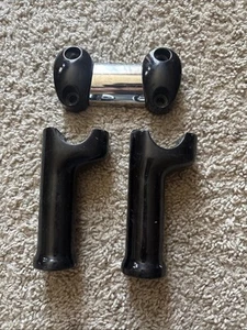 harley 5” Black 1 1/4" handlebar risers softail dyna fat bob wideglide fxdx Fxr - Bild 1 von 6