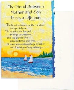 Tarjeta de felicitación The Bond Between Mother and Son Last a Lifetime Blue Mountain Art - Imagen 1 de 3