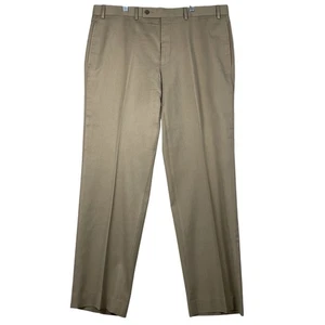 Ralph Lauren Dress Pants Trousers Men's 36 X 30 Tan Flat Front 100% Wool - Picture 1 of 8