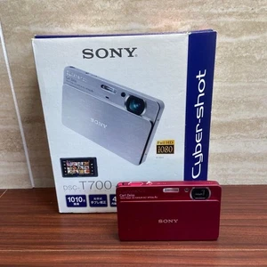Sony Cyber-shot DSC-T700 Digitalkamera Rot Top Zustand Zubehör - Bild 1 von 12