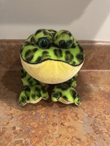 GANZ Webkinz Bullfrog Dark Green 8" Plush Frog No CODE Stuffed Animal - Picture 1 of 6