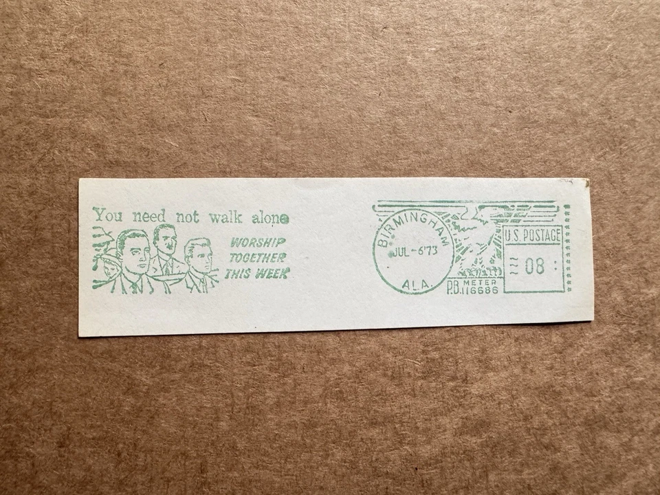 Medidor temático de iglesia EE. UU. 1973 pieza cortada (63) + semana de adoración juntos + medidor verde Foto 1 de 1