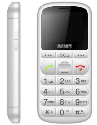 Telefono GSM Saiet PRONTO MAX Dual Band Tasti Grandi Base Senior Anziani - Immagine 1 di 4