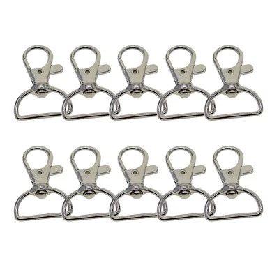 10* Swivel Trigger Clips Snap Hooks Lobster Clasps Car Keychains Accessories - Image 1 of 4