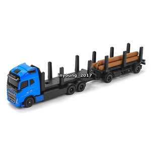 Volvo FH16 Tow Truck with Log Trailer Wood Transporter Trailer Diecast Model - Picture 1 of 7
