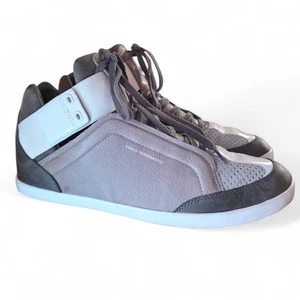 Y-3 Yohji Yamamoto Honja hoch grau weiß Leder Turnschuhe Herren Größe 11 V22251 - Bild 1 von 20