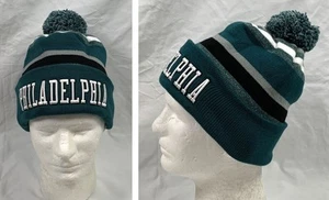Neu Philadelphia Beanie Mütze Bommel Acryl Adler Farben bestickt - Bild 1 von 7