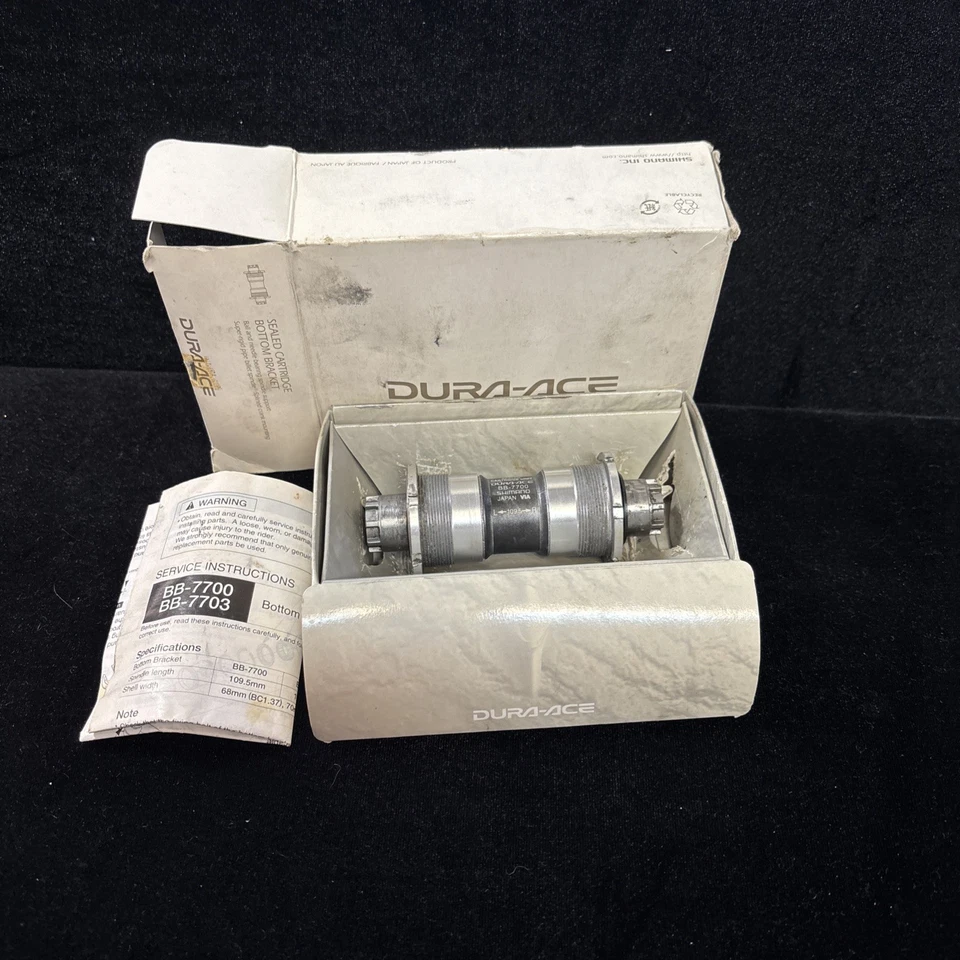 Shimano Dura-Ace BB-7700 Bottom Bracket BSA (English) 109.5mm, used w/box!! - Image 1 of 4