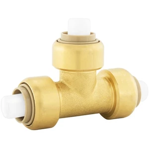 Jones Stephens C77441LF 3/4" PlumBite Push On Tee - Brass - Picture 1 of 1