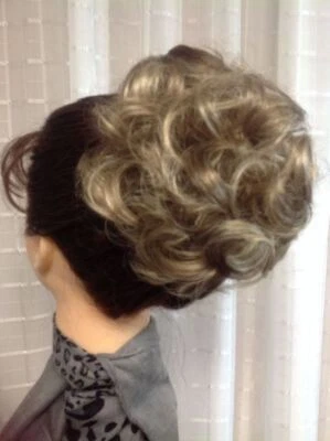 HAYLEY MONA LISA short curly hairpiece BLACK BROWN BLONDE RED GREY Claw Clip On - Image 1 of 4