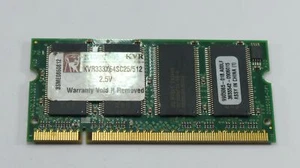 Kingston KVR333X64SC25/512 512MB PC-2700U SO-DIMM Laptop RAM Module Used - Picture 1 of 5
