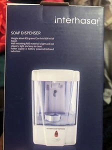 US 700ML Automatischer Seifenspender Desinfektionsmittel Freisprecheinrichtung IR Sensor Touchless Wand - Bild 1 von 9
