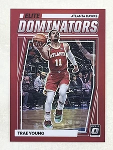 Trae Young 2022-23 Panini Donruss Optic Elite Dominators Red Prizm /99 #17 Hawks - Picture 1 of 2